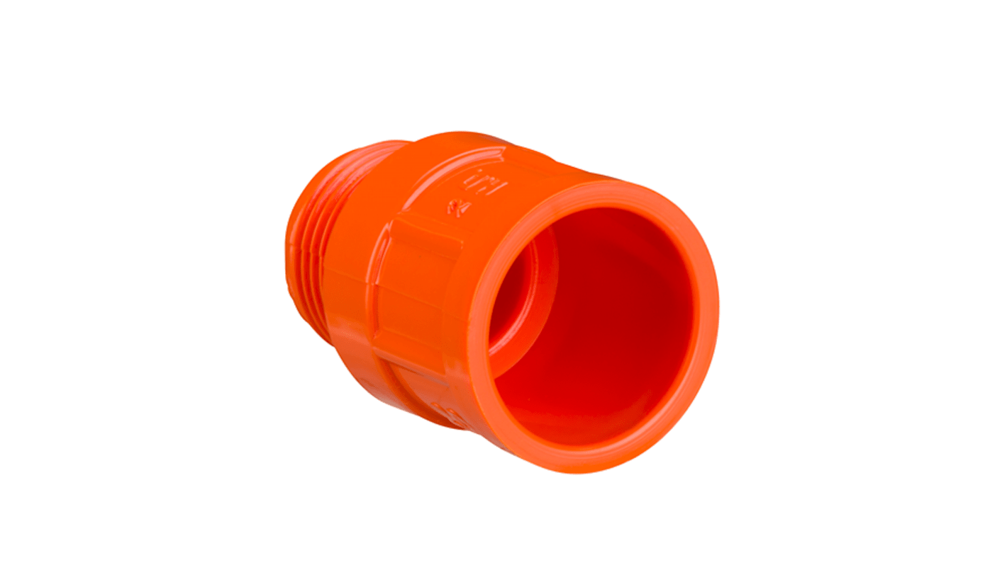 Clipsal Electrical Adapter, Conduit Fitting, 20mm Nominal Size, 20mm, PVC, Orange