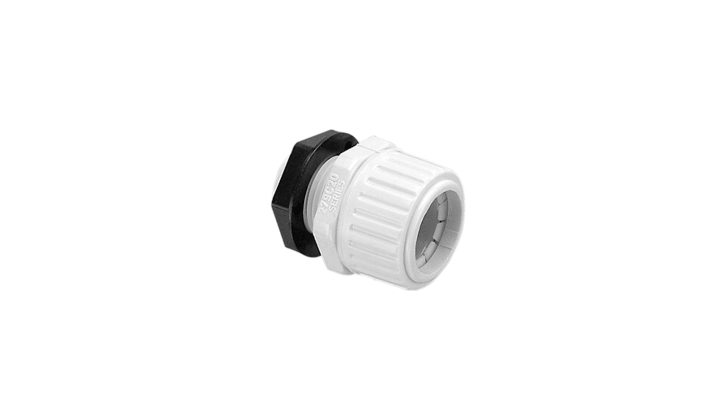 Clipsal Electrical Straight, Cable Gland, 32mm Nominal Size, M32mm, PVC, Grey