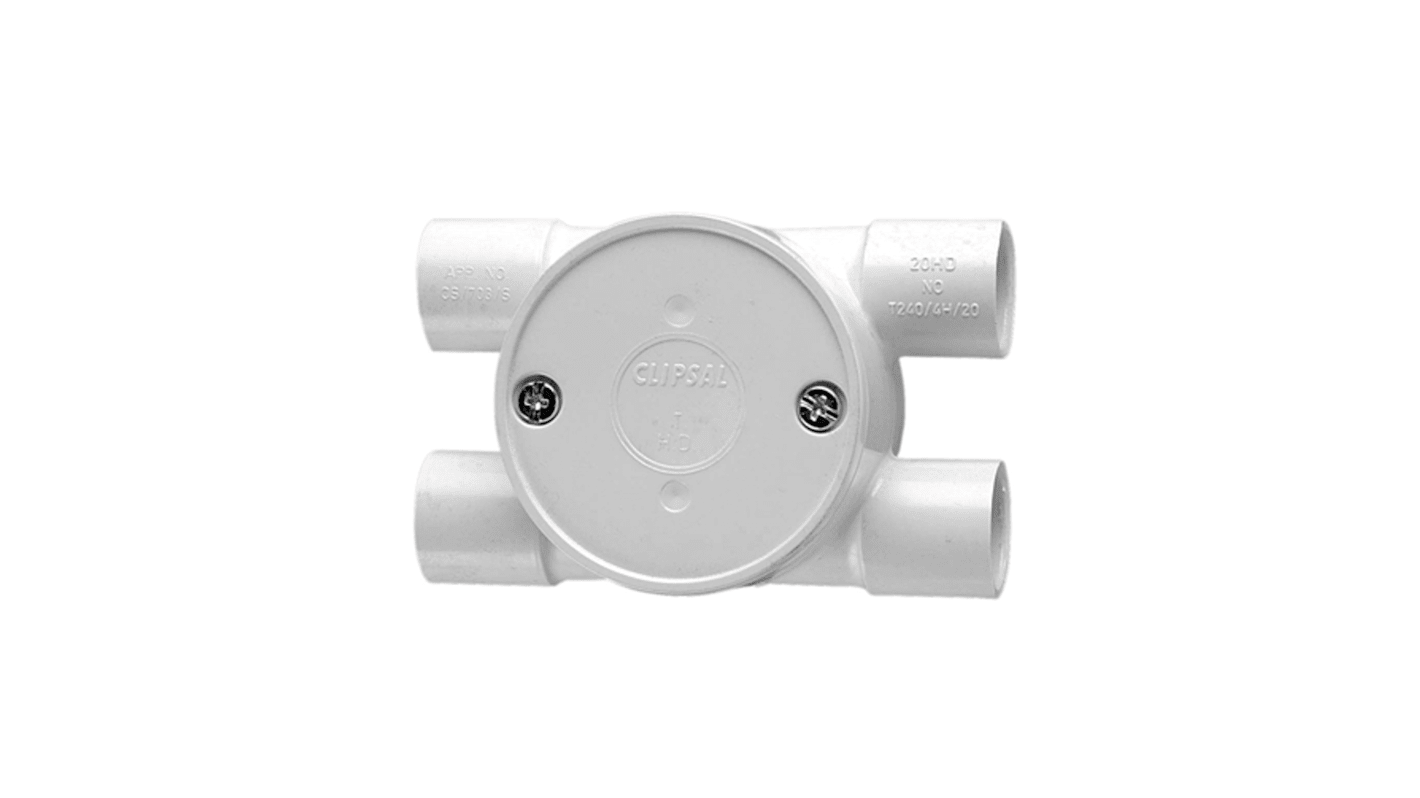 Clipsal Electrical T240 Series Series Grey PVC Junction Box