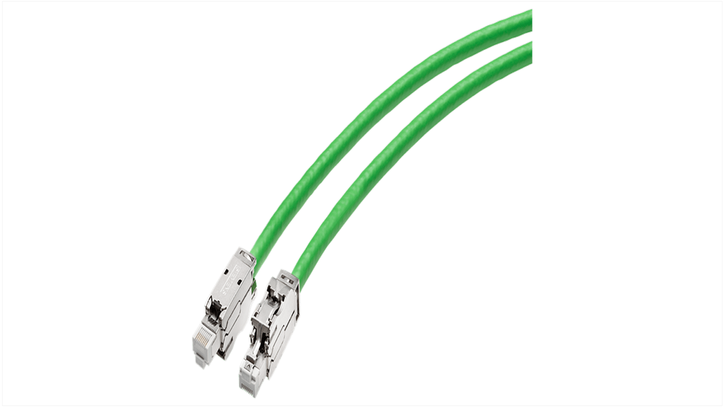 Cable Siemens serie 6XV1878, para Para conectar estaciones Ethernet industriales con una interfaz RJ45