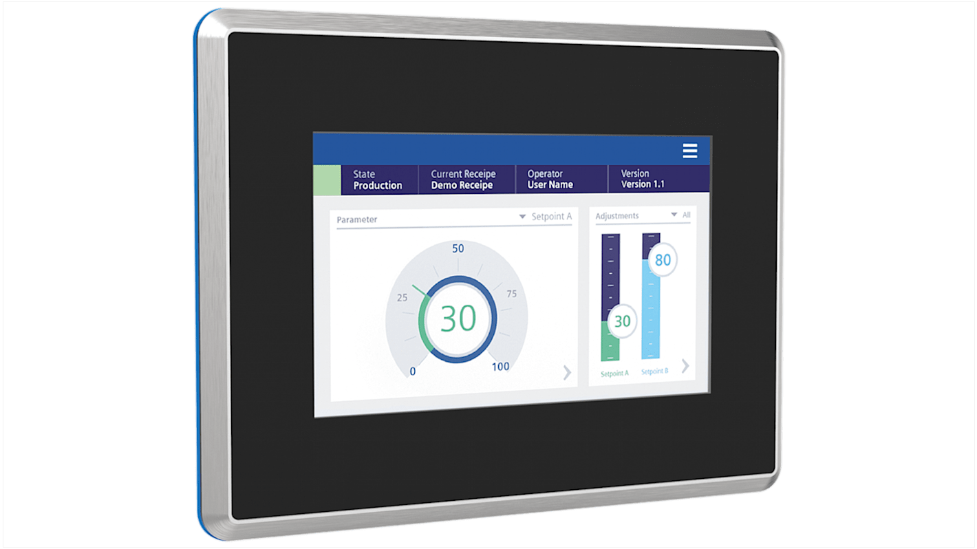 Siemens 6AV2128-3GB70-0AX0, SIMATIC, HMI-Panel, MTP700 Unified Comfort, TFT, 7 Zoll