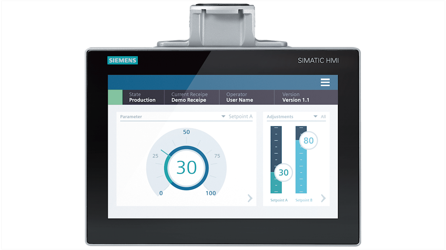 Siemens 6AV2128-3MB27-0AX0, SIMATIC, HMI-Panel, MTP1200 Unified Comfort, TFT, 1280 x 800pixels, 12,1 Zoll