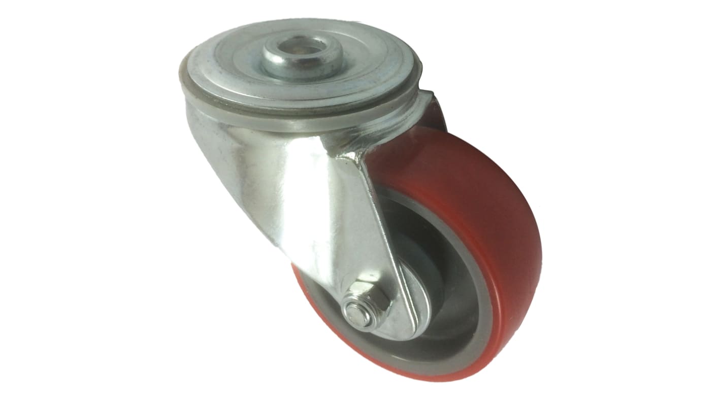 RS PRO Swivel Castor Wheel, 130kg Capacity, 80mm Wheel