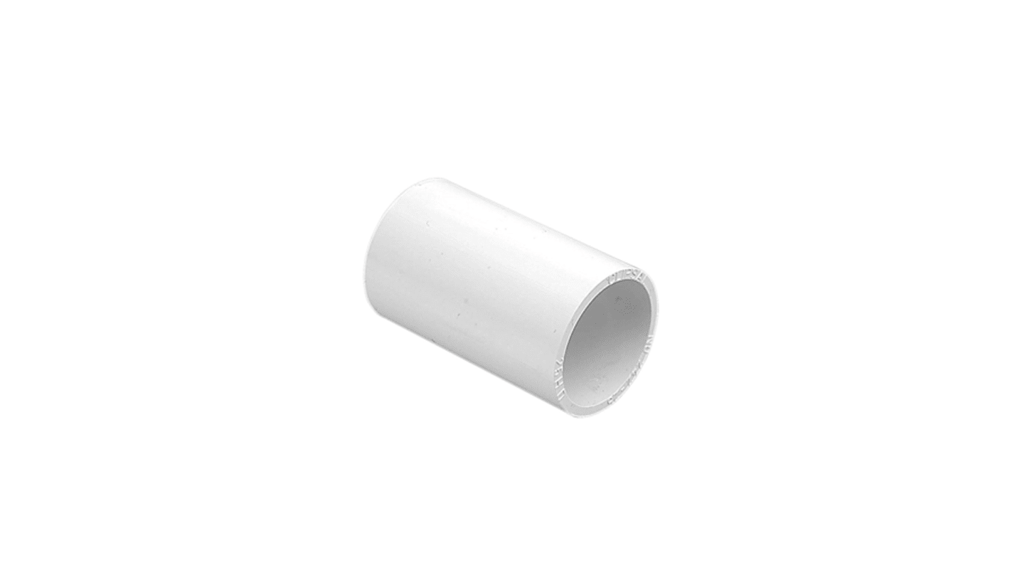 Clipsal Electrical Coupler, Conduit Fitting, 25mm Nominal Size, 25mm, PVC, White