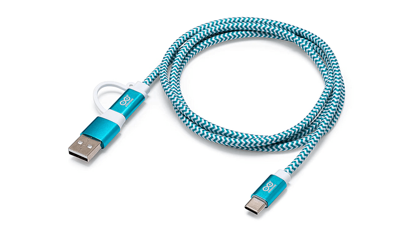 Arduino USB Type-C® Cable 2-in1 1M Teal