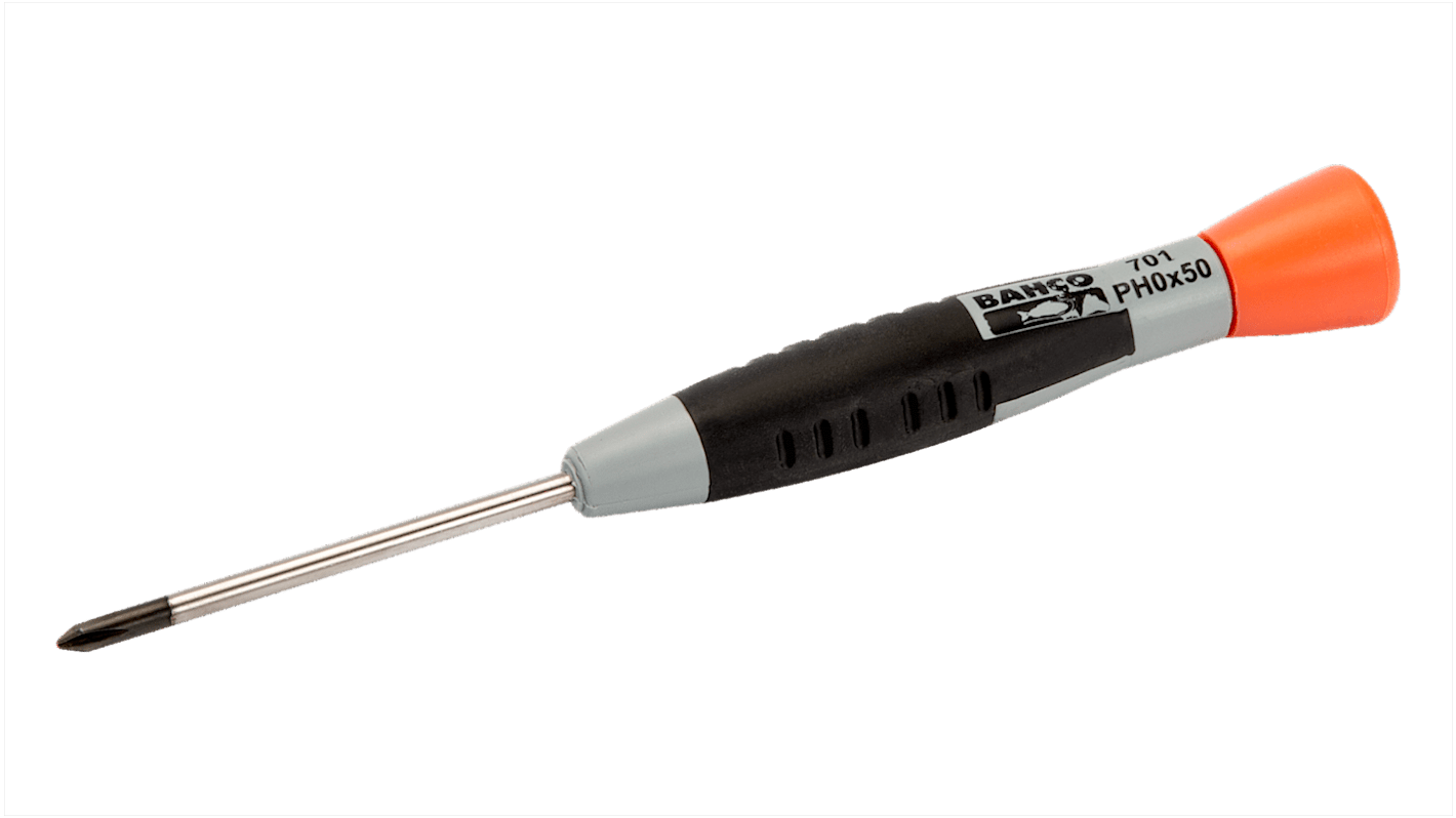 Bahco Phillips  Screwdriver, PH0 Tip, 50 mm Blade, 137 mm Overall