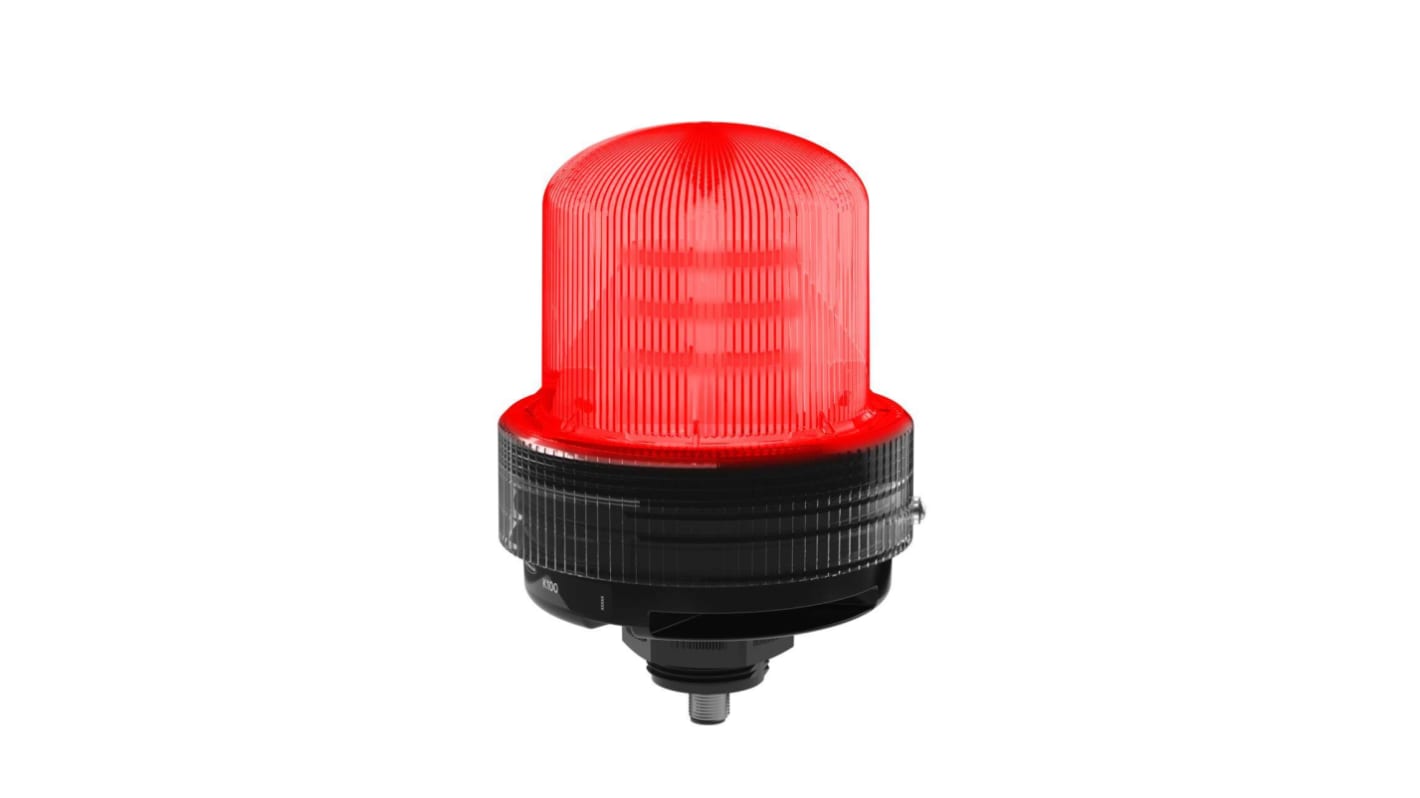 Banner K100 Series Red Multiple Effect Beacon, 12 → 48 V dc, Base Mounted, LED Bulb, IP66
