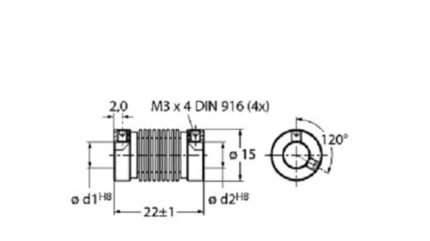 Rs-Online Accoppiamento Turck 22mm