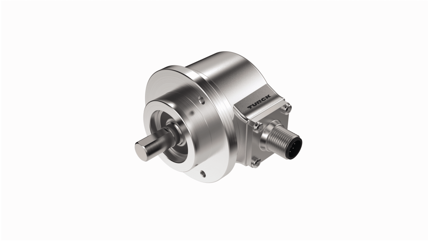 Turck REI-E Series Incremental Incremental Encoder, 100ppr ppr, HTL Signal, Solid Type, 10mm Shaft