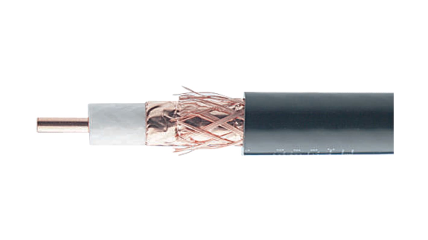 Belden H1000C1 Series Unterminated to Unterminated Coaxial Cable, 100m, RG8 Coaxial, Unterminated