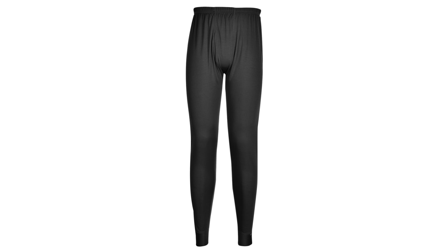 Calzoncillos largos térmicos Portwest de color Antracita, talla M, de 100 % poliéster