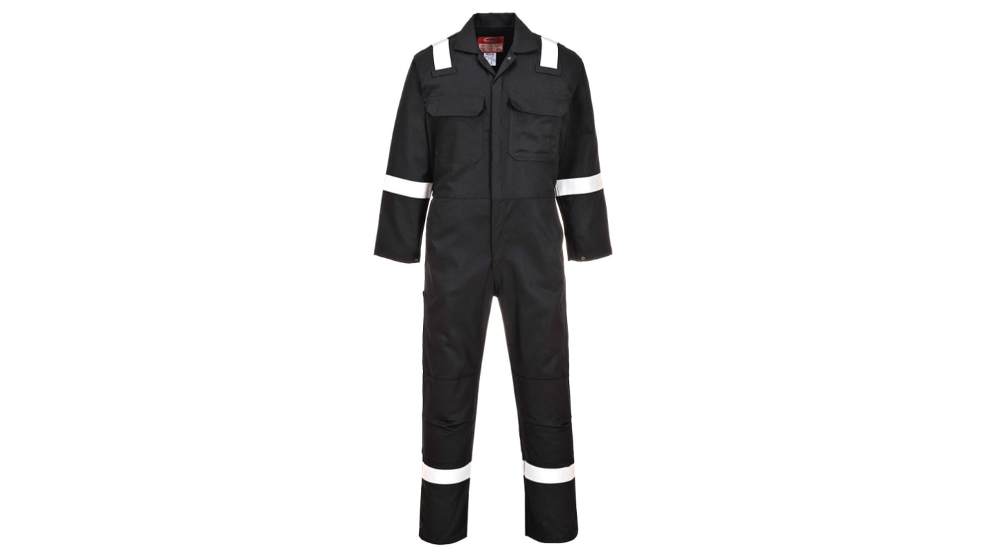 Portwest Warnschutz-Overalls, L, Wiederverwendbar, , Marineblau, Flammhemmend, Unisex