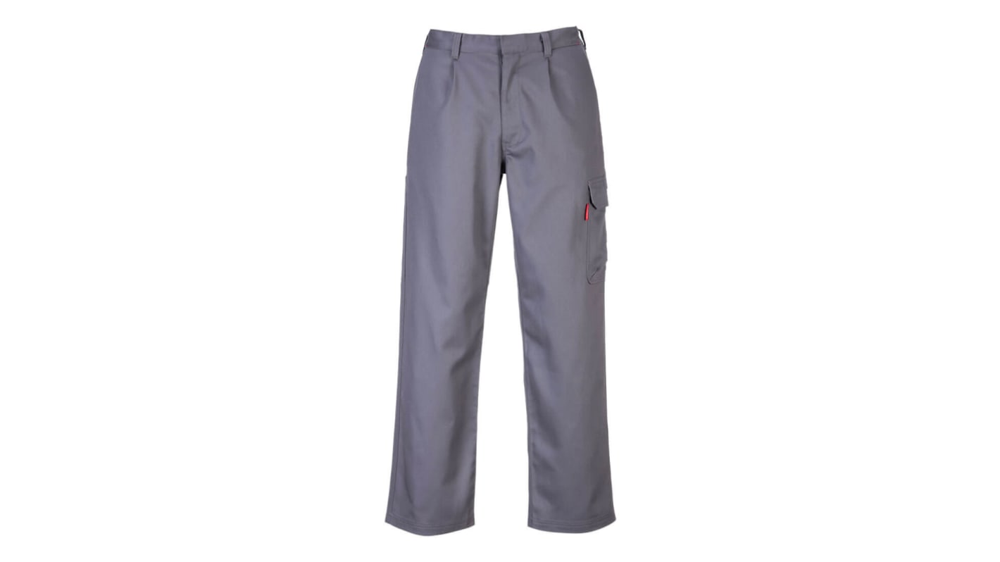 Portwest Bizweld Unisex Hose Cargohose, 100 % Baumwolle Marineblau Schwer entflammbar, wärmebeständig, Größe 124
