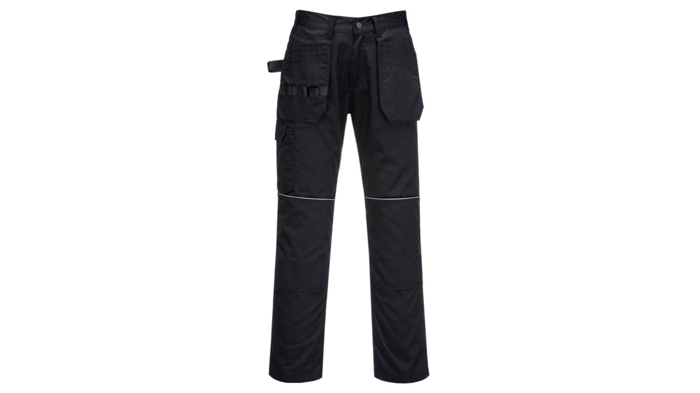 Portwest C720 Black Trousers Comfortable, Soft 32in W 31in L