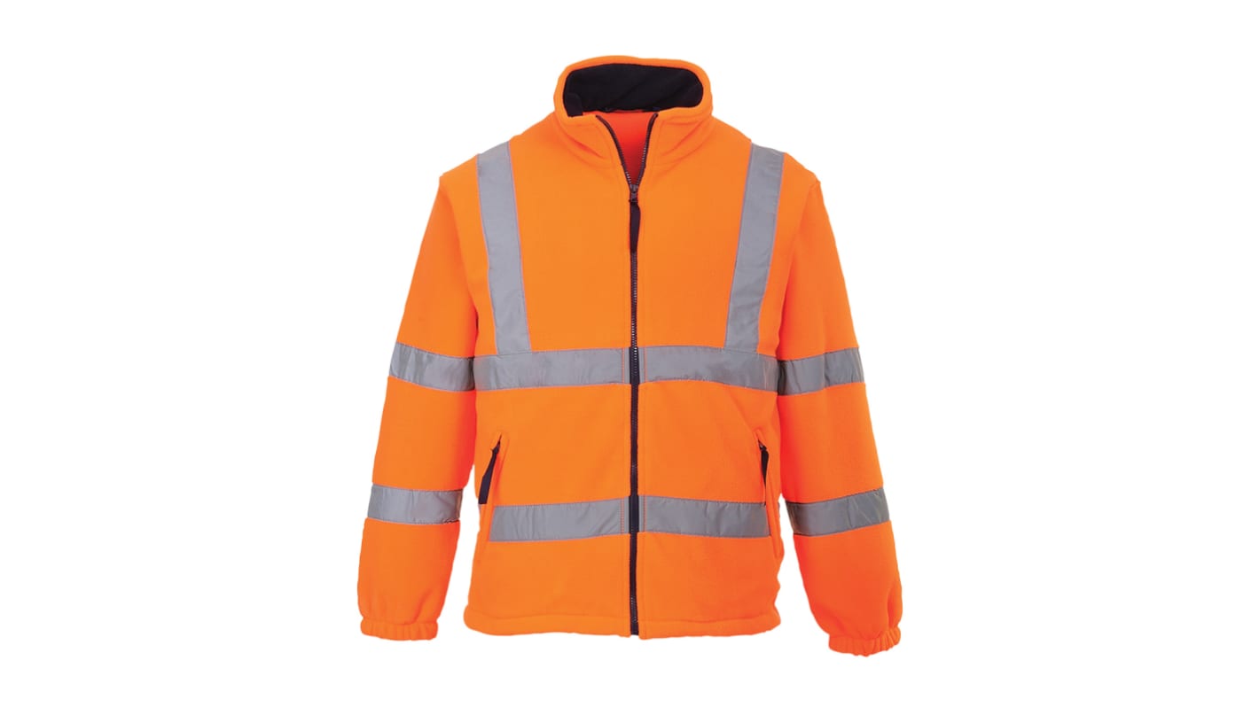 Portwest Orange Unisex Hi Vis Fleece, 4XL