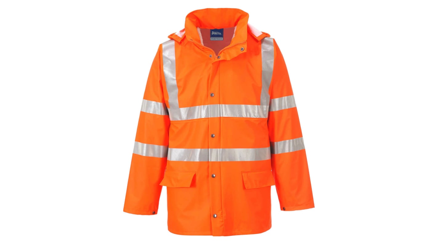 Portwest Unisex Warnschutzjacke Orange, Größe M