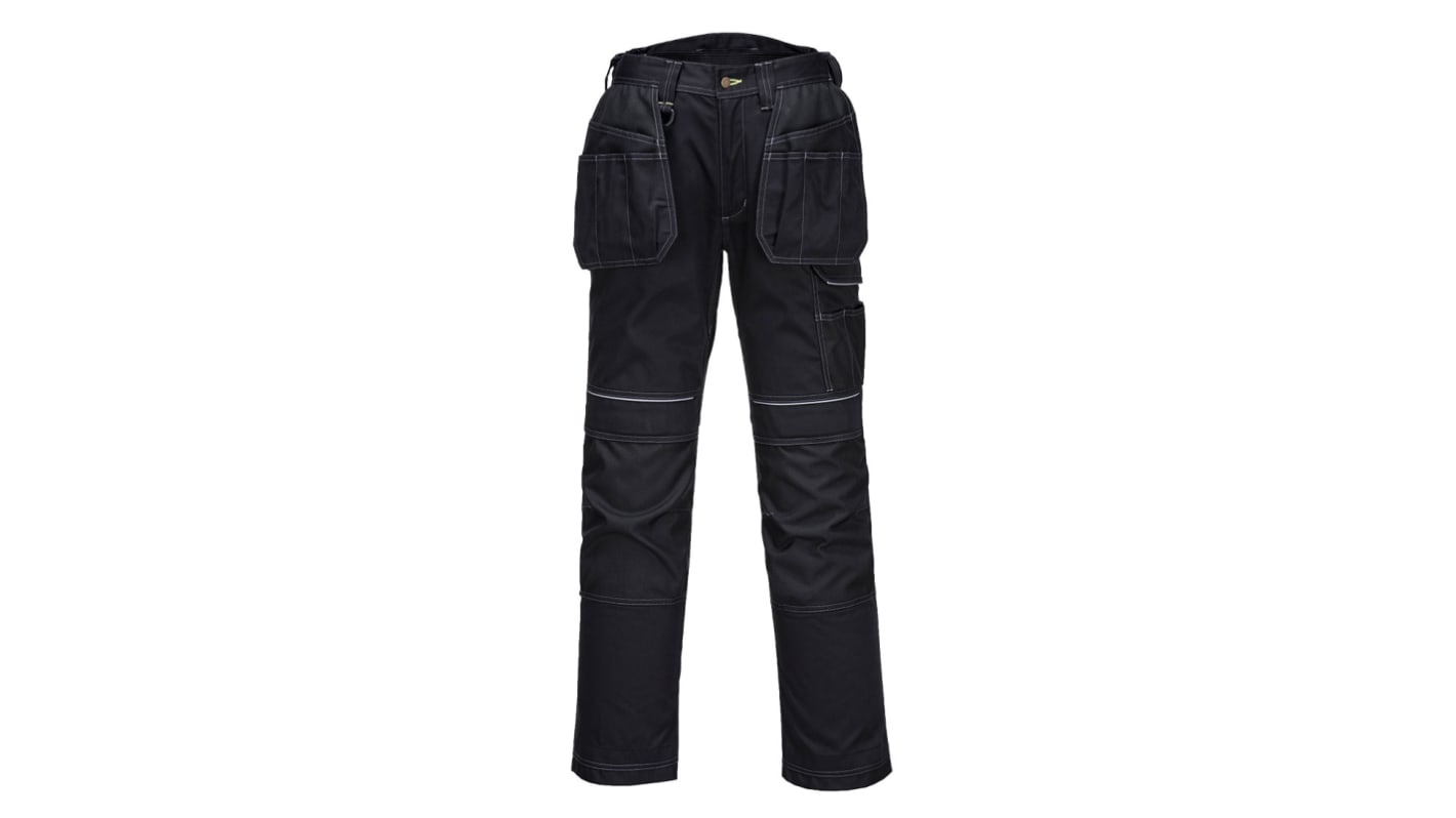 Portwest T602 Black/Navy Trousers Comfortable, Soft 34in W 31in L