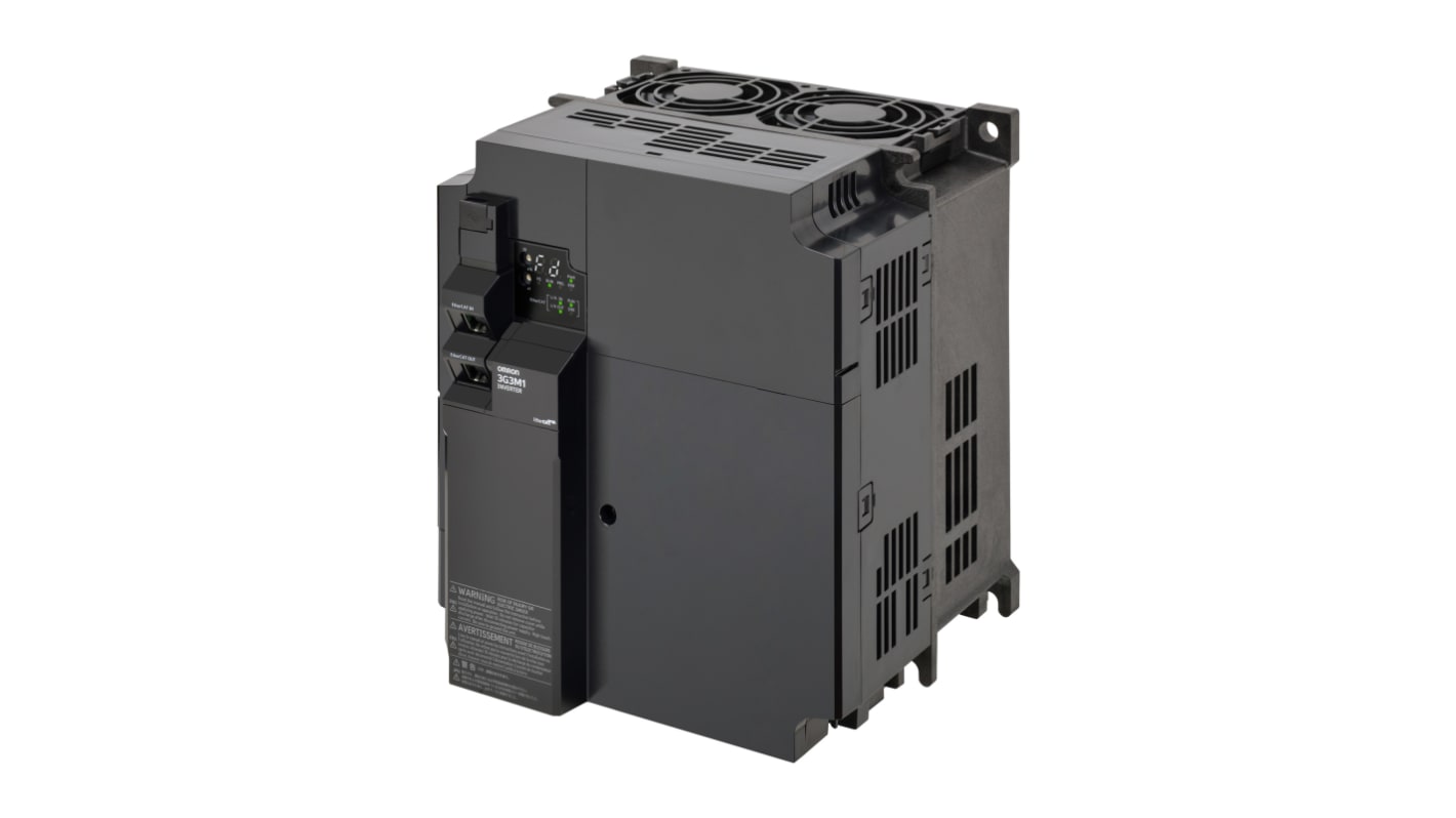 Omron M1 3-Phasen Drehzahlgeregelter Antrieb 15 kW 200 V AC / 56 A für Ac-Antriebe