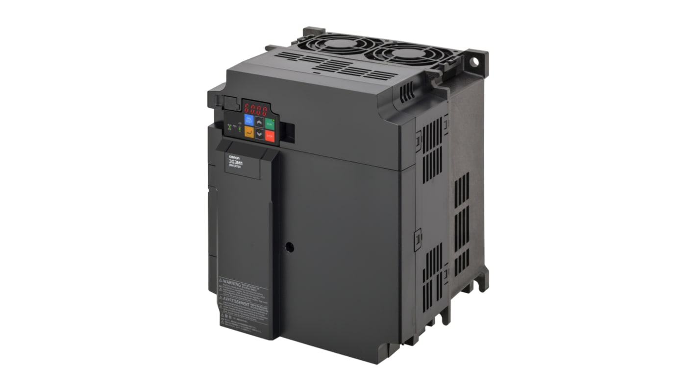 Omron Variable Speed Drive, 0.4 → 22 kW, 3 Phase, 400 V ac, 38 A, M1 Series