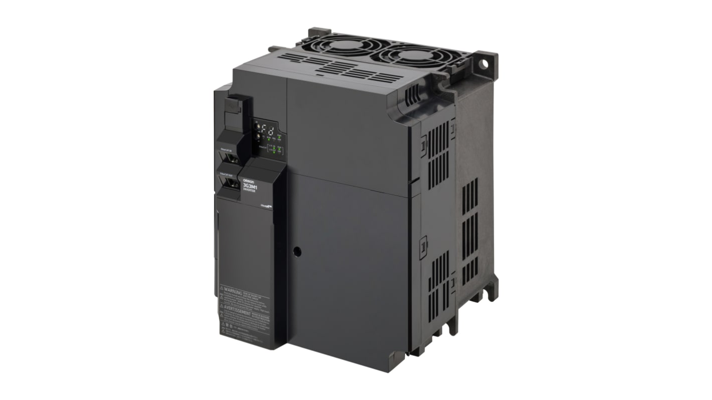 Omron Variable Speed Drive, 0.4 → 22 kW, 3 Phase, 400 V ac, 38 A, M1 Series
