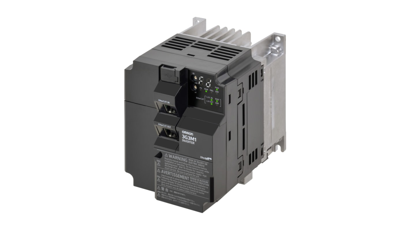 Omron Variable Speed Drive, 1.5 kW, 1 Phase, 200 V ac, 9.6 A, M1 Series