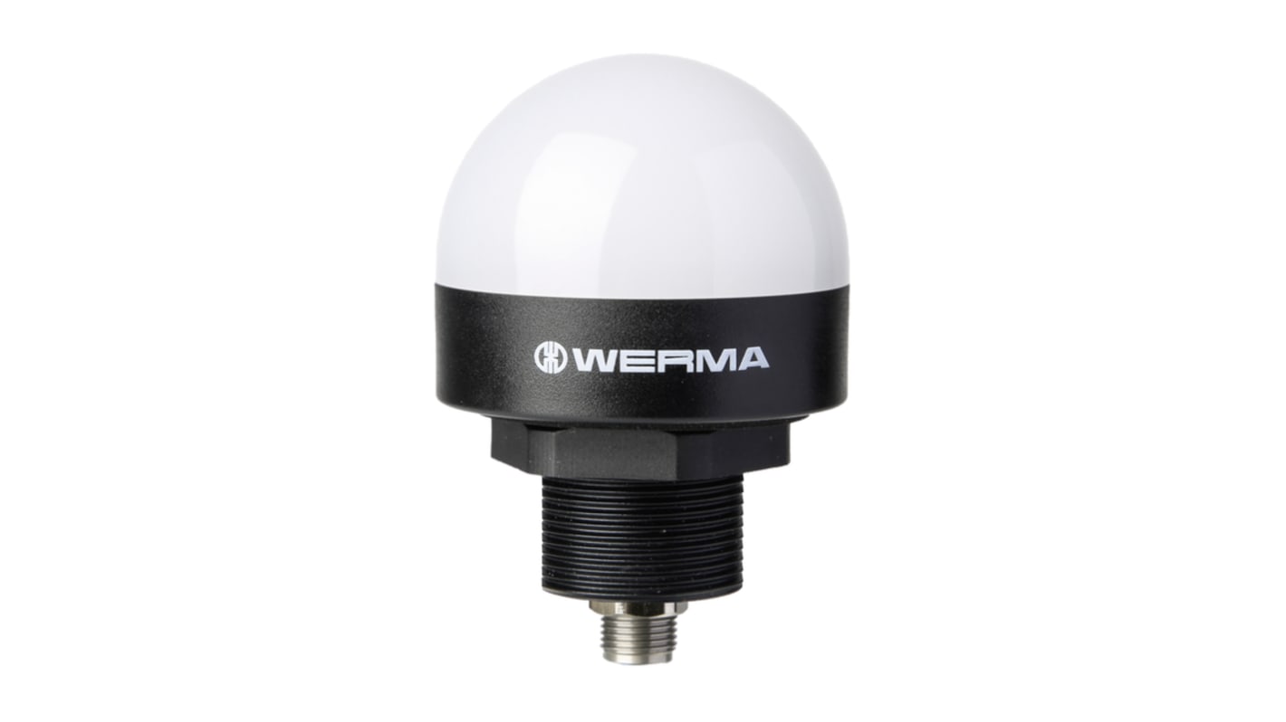 Werma MC55 Series Green, Red, Yellow Continuous lighting Beacon, 24 V dc, Built-in Mounting, LED Bulb, IP65, IP69K