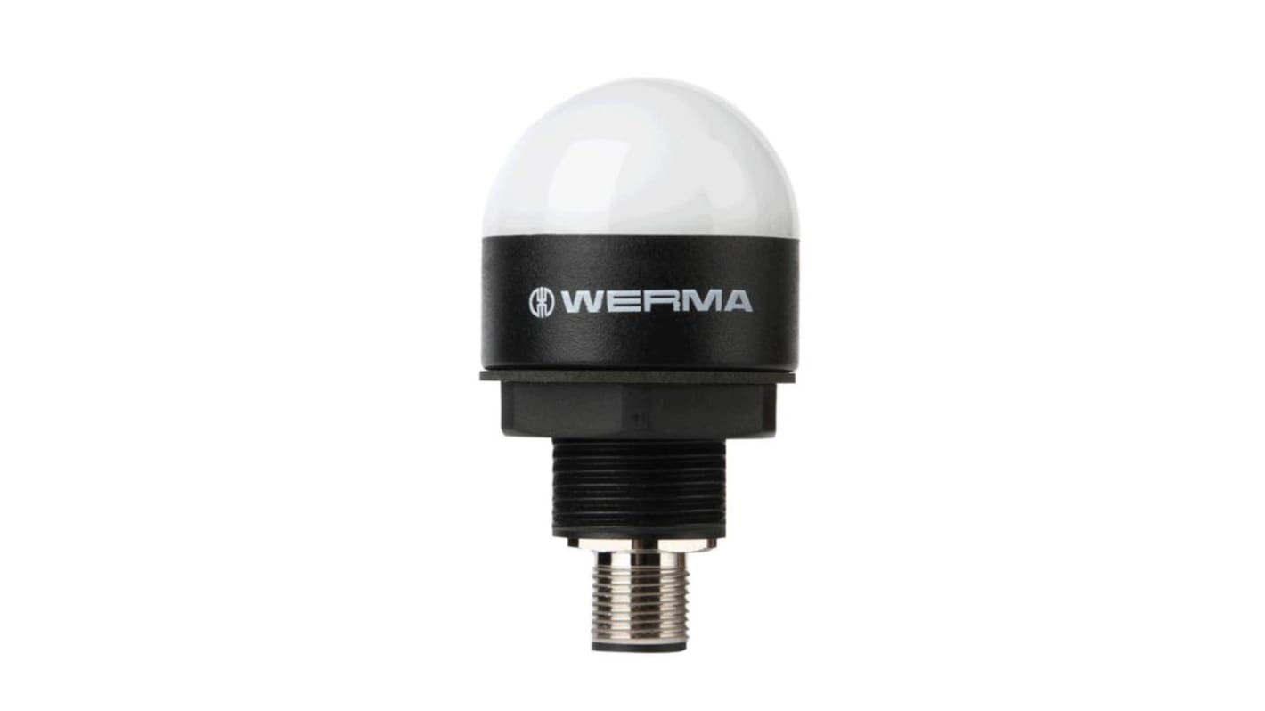Werma 绿色/红色/黄色连续光LED警示灯, 24 V 直流, 内置安装, IP65,IP69K
