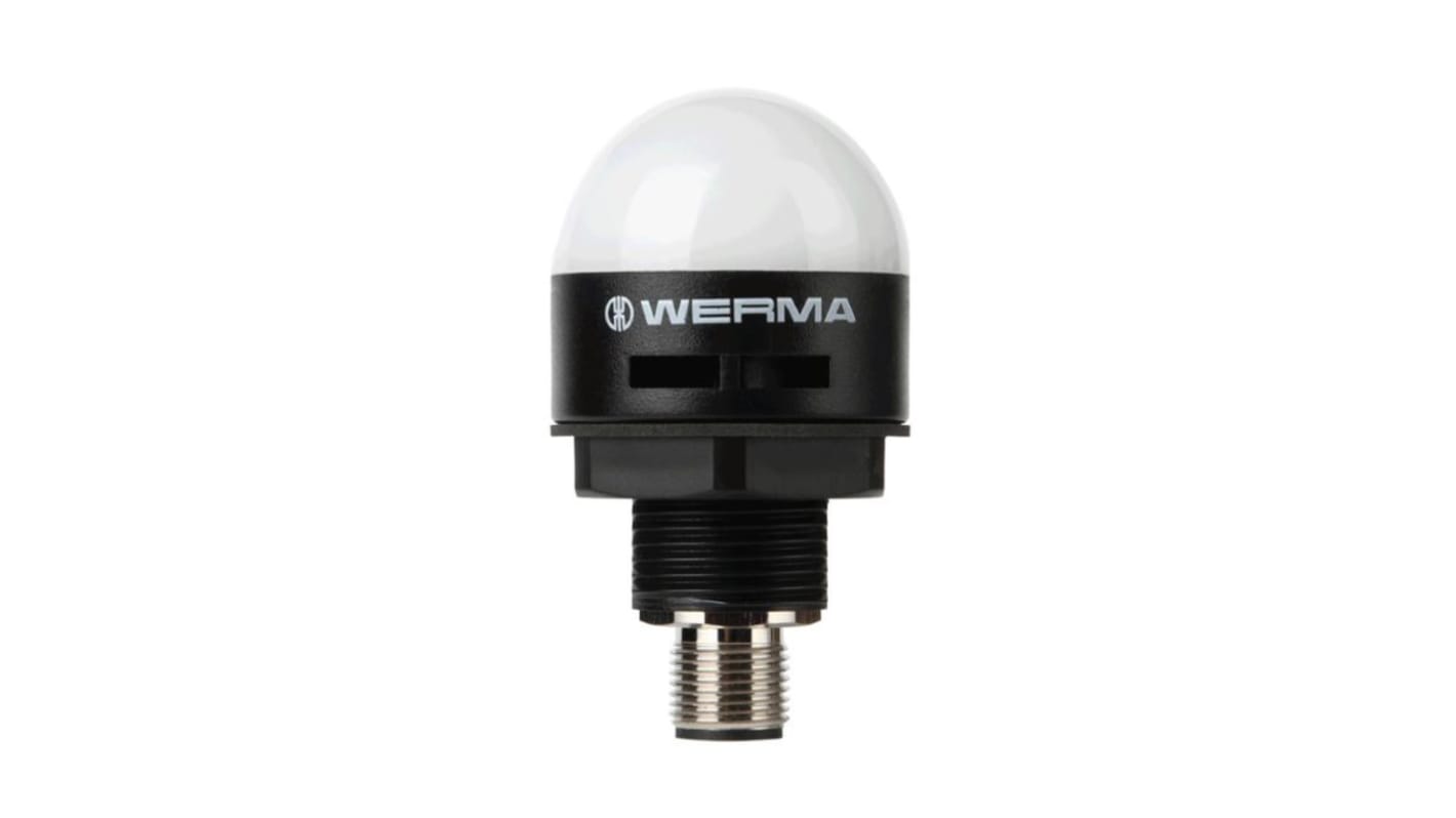 Werma MC35 Series Green, Red, Yellow Buzzer Beacon, 24 V dc, IP65, IP69K, Built-in Mounting, 80dB at 1 Metre