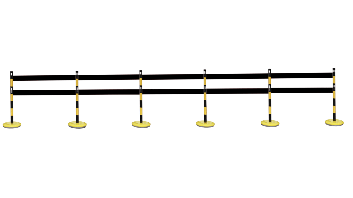 Viso Black & Yellow Steel Safety Barrier