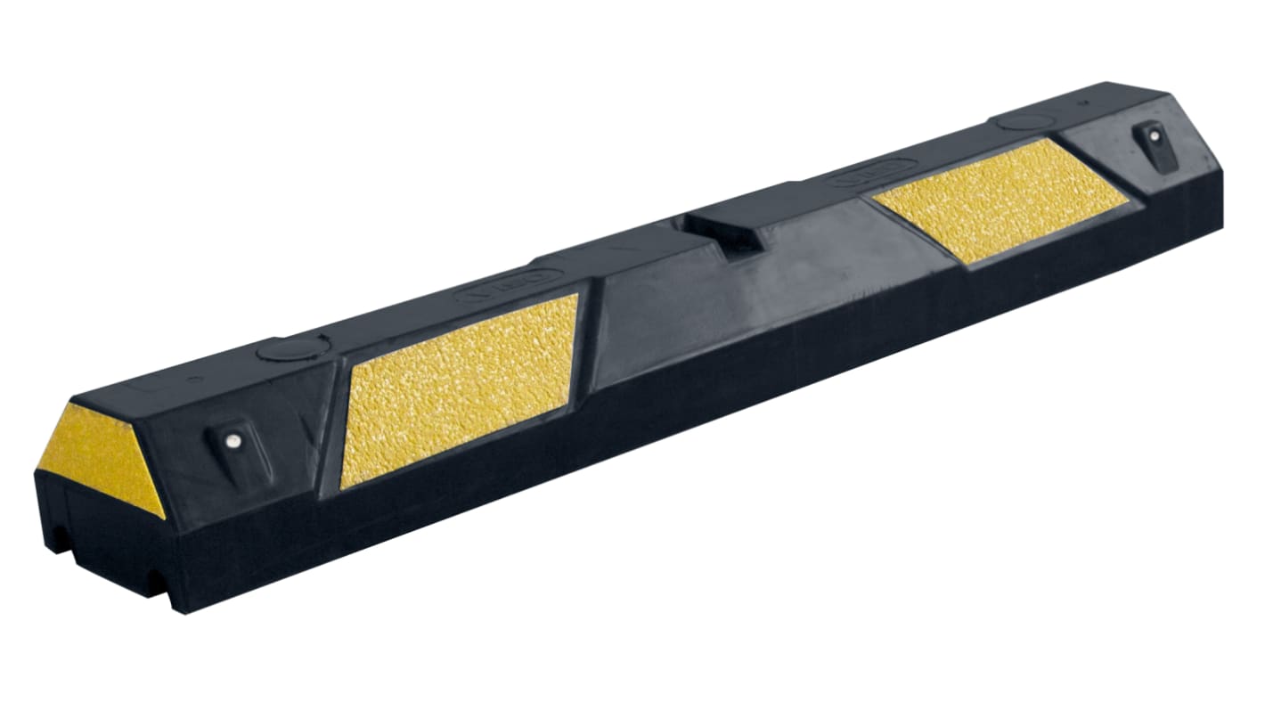 Blocco per parcheggio  Nero/Giallo in Gomma Viso