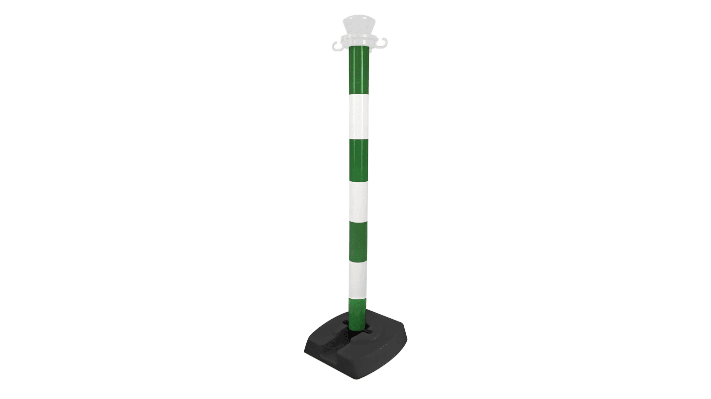 Viso Green, White Plastic Barrier Post