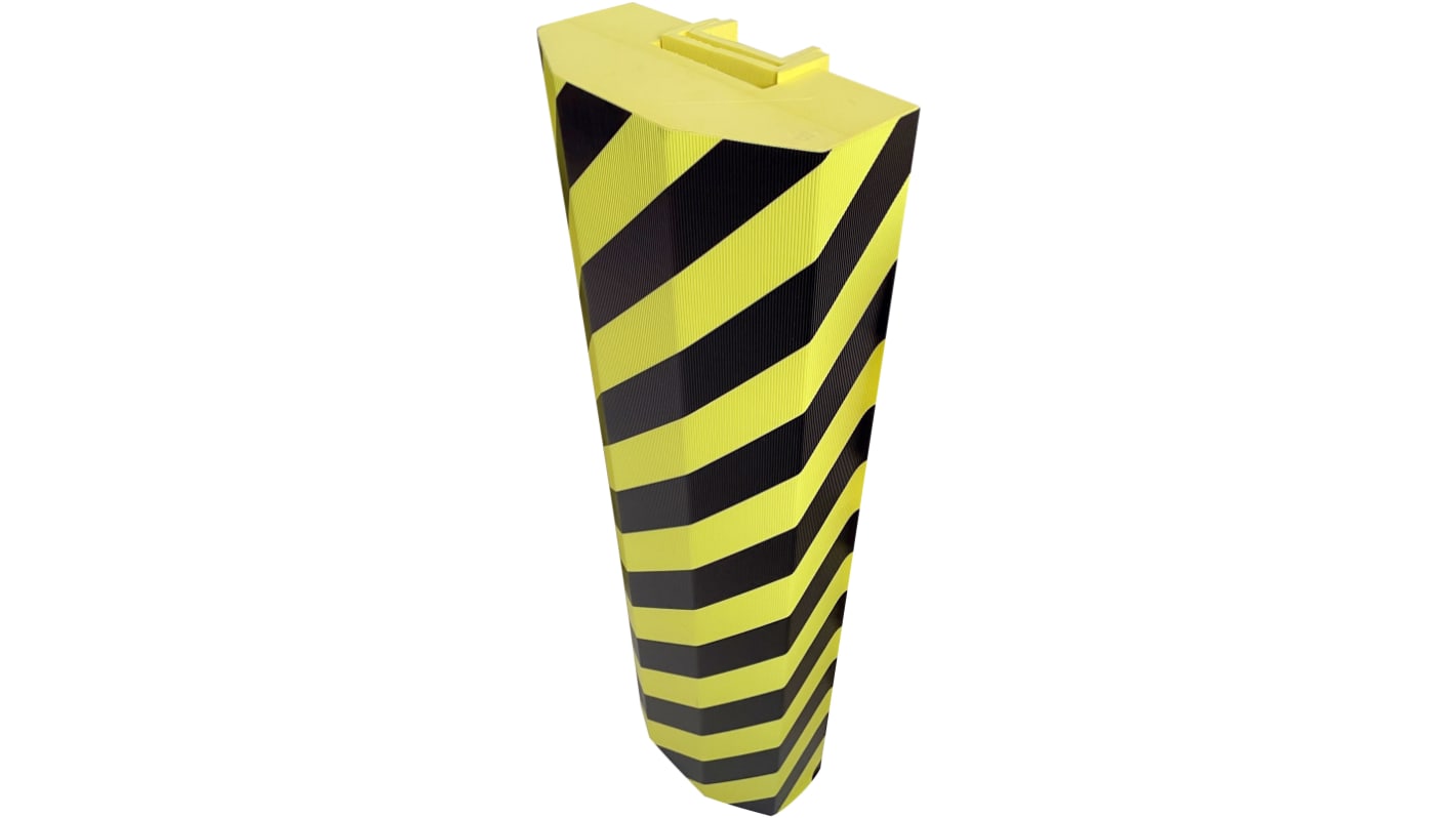 Viso Black, Yellow Post Protector 300mm x 150mm