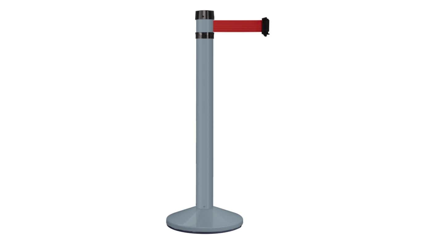 Viso Barrierepfosten Aluminium Grau Versenkbarer Poller L.Band 4m