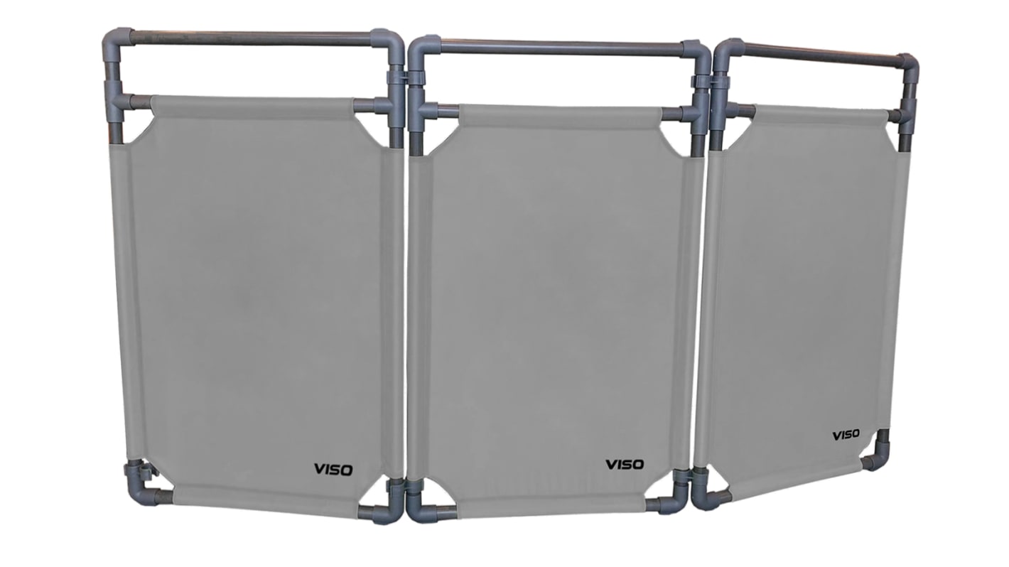 Viso Grey PVC Folding Barrier