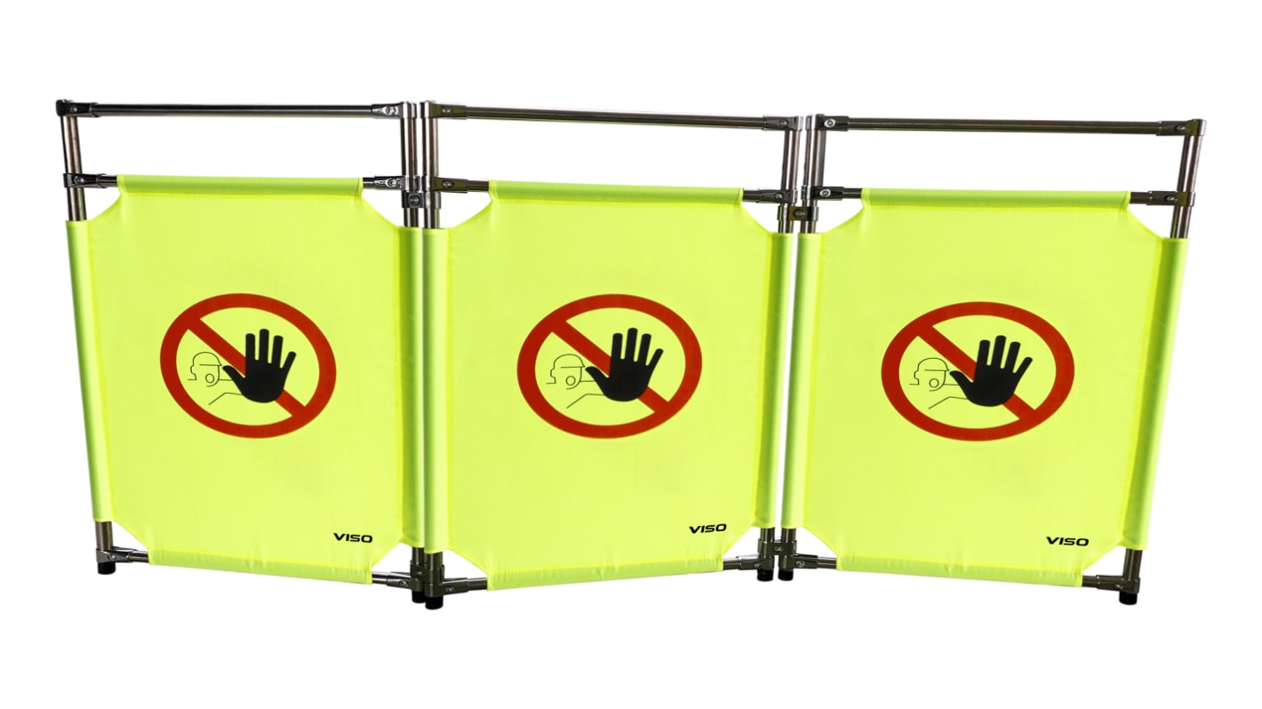 Barrière sécurité Viso en Acier inoxydable Jaune/noir