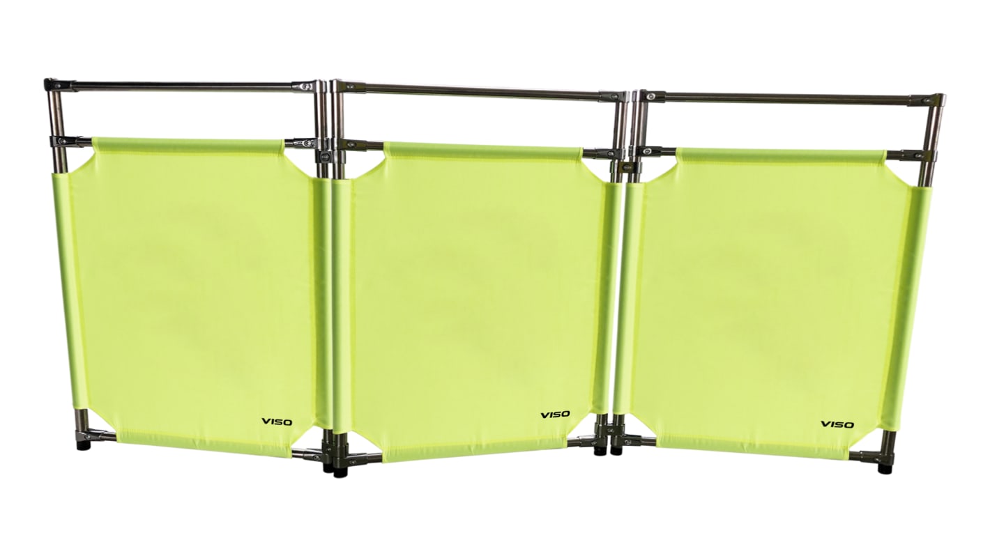 Viso Yellow Stainless Steel Folding Barrier