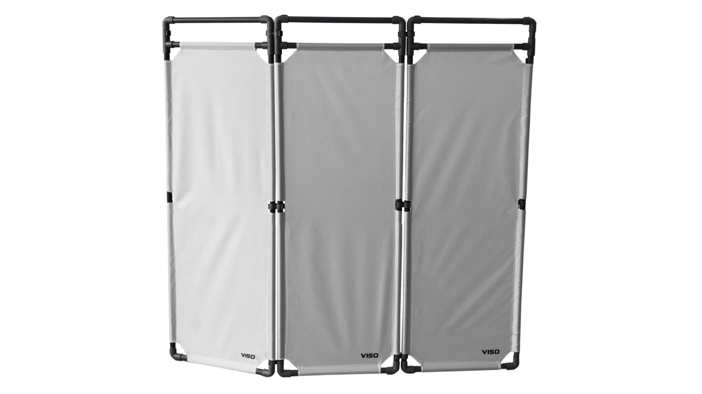 Viso Grey PVC Folding Barrier