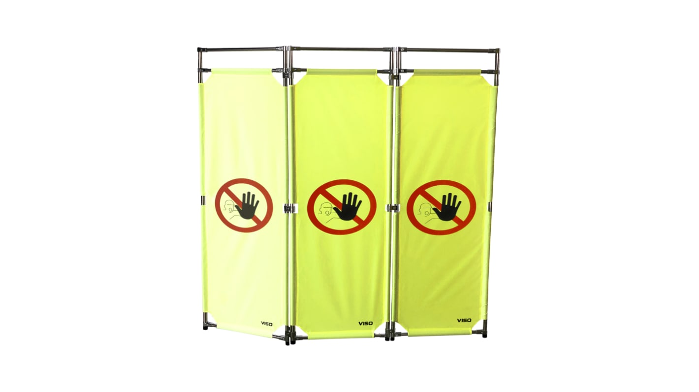 Barrière sécurité Viso en Acier inoxydable Jaune/noir
