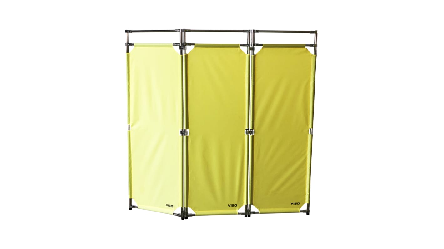 Viso Yellow Stainless Steel Folding Barrier