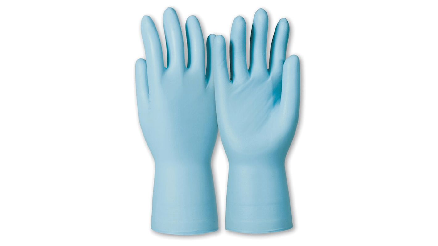 Honeywell Safety Dermatril P 743 Light Blue Powder-Free Nitrile Disposable Gloves, Size 11, 50 per Pack