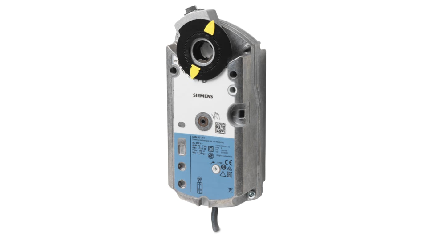 Siemens Open/Close Damper Actuator, 7Nm, 230