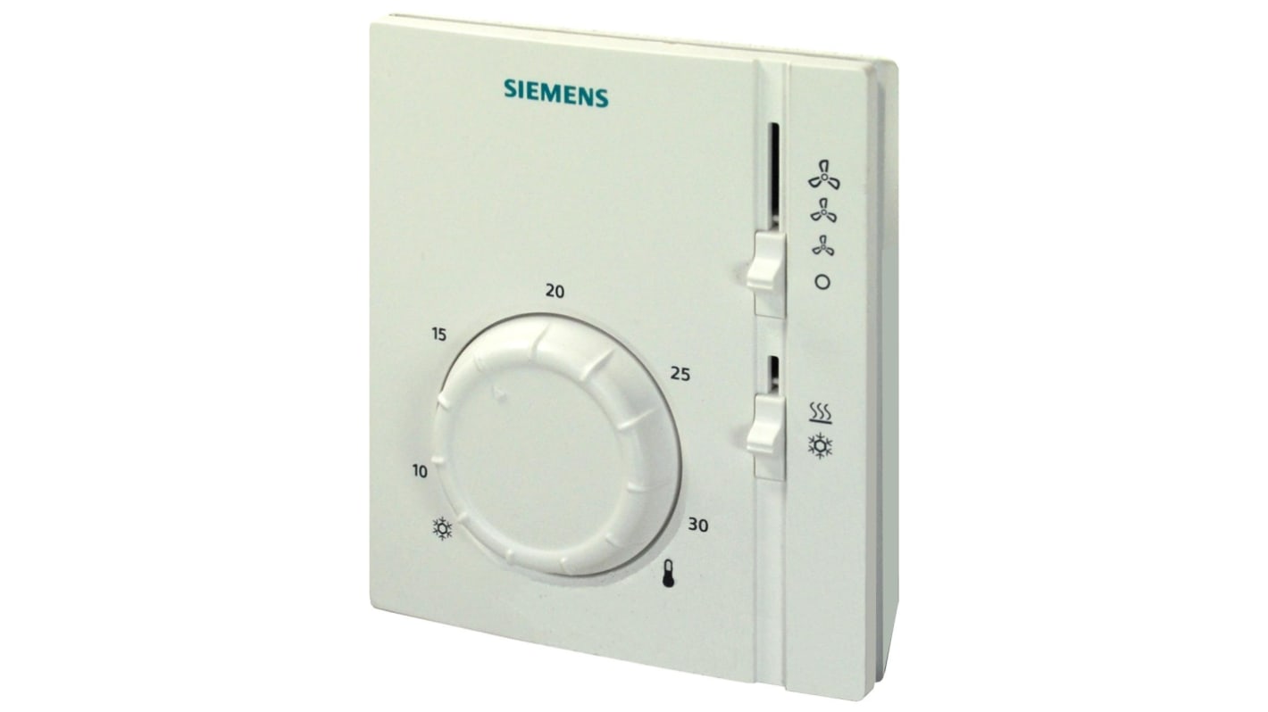 Termostato Siemens serie S55770, 8 → 30 °C, alim. 250 V ac, contacto 6A, 250 V