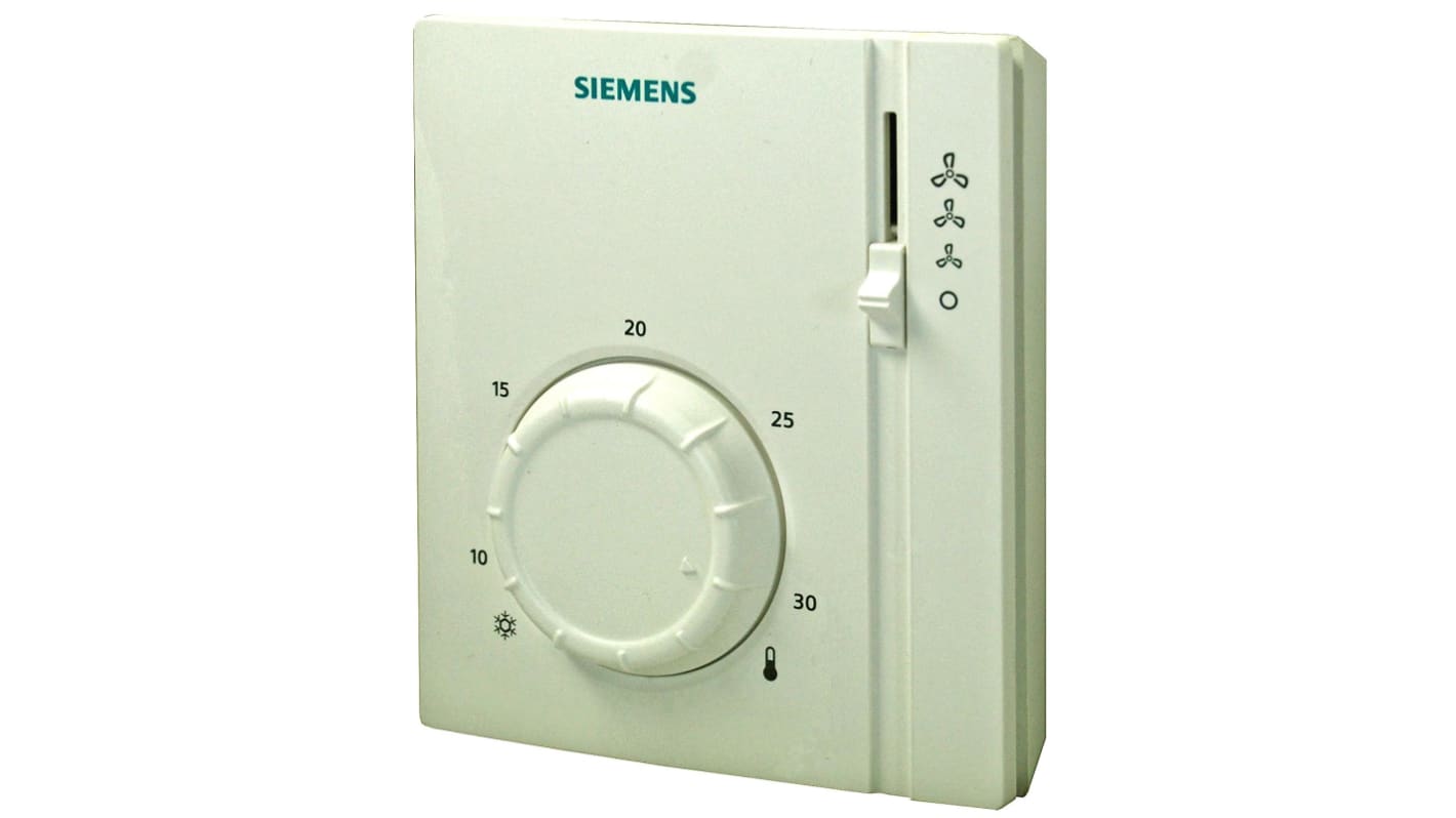 Siemens S55770 Changeover Thermostats, 6A, 250 V ac, 8 → 30 °C
