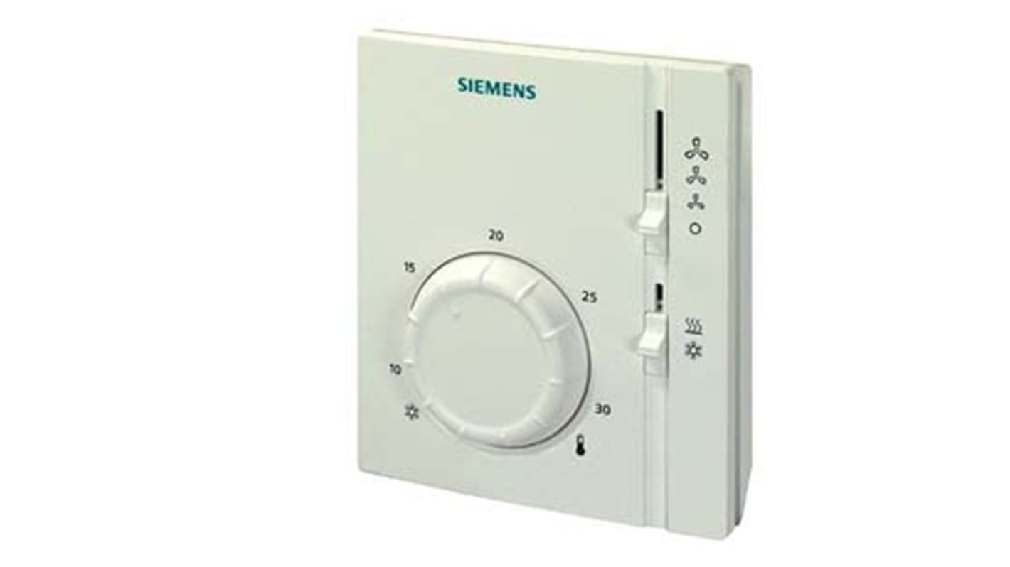 Siemens S55770 Changeover Thermostats, 6A, 250 V ac, 8 → 30 °C