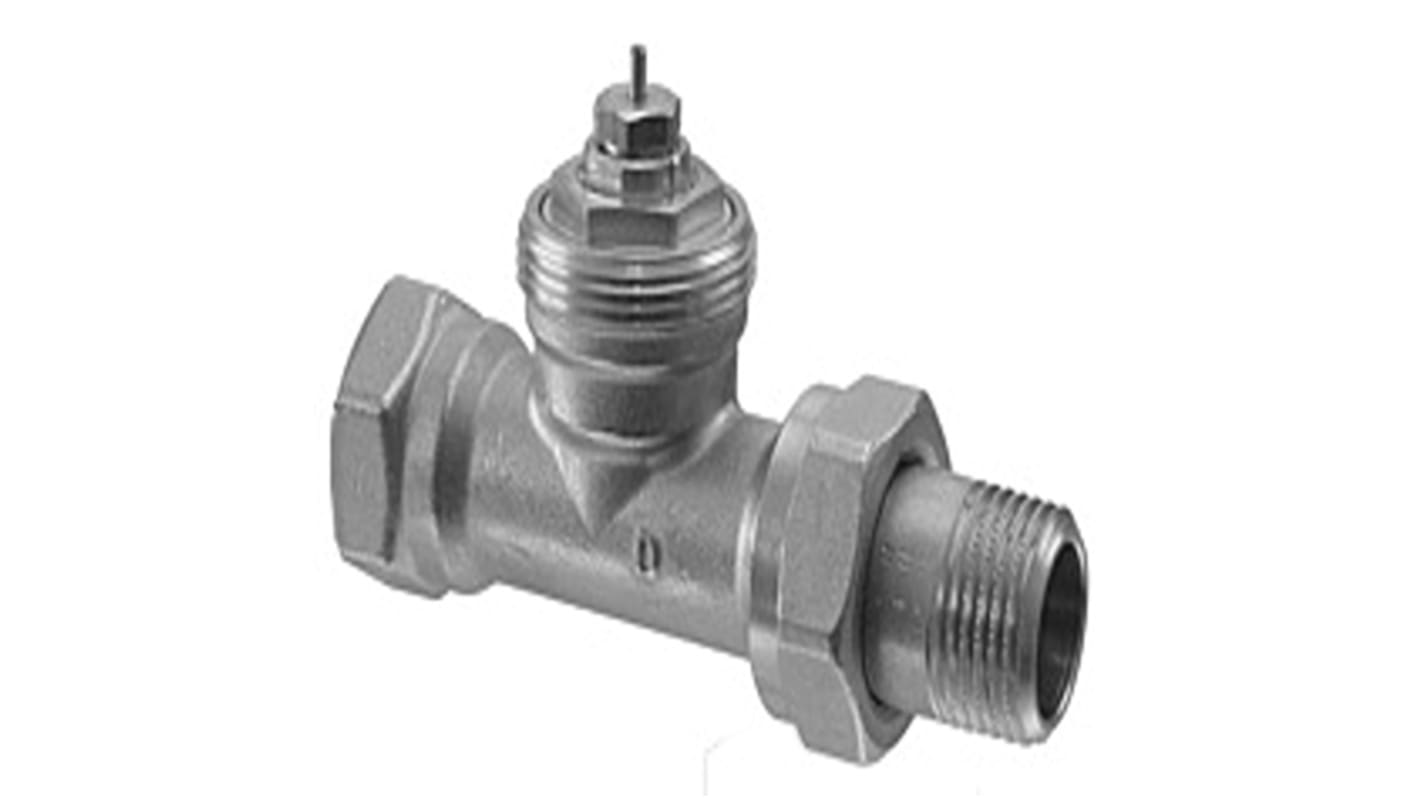 Válvula termostática de radiador Siemens BPZ:VDN110, Macho R de 3/8 pulg., Hembra Rp de 3/8 pulg. Latón 10 bar Axial