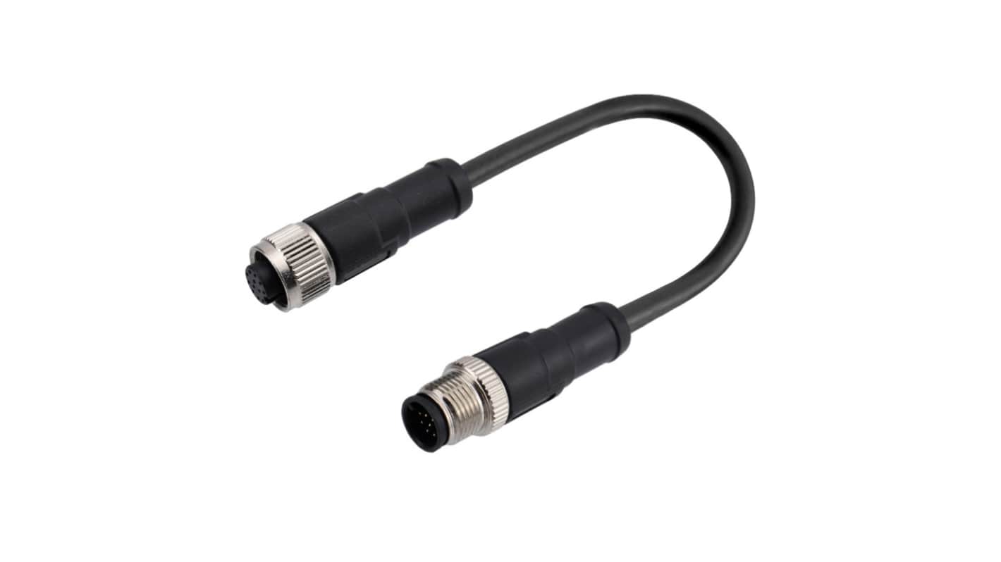 Kabel ze złączem Złącze M12 liczba rdzeni 12 długość 3m Rodzaj A Męskie Złącze B Złącze M12