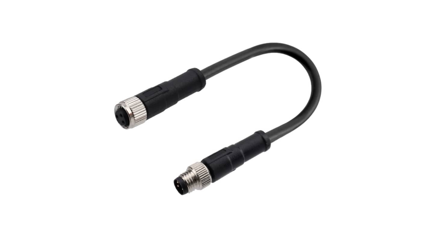 Kabel Złącze A M8 liczba rdzeni 3 długość 2m Rodzaj A Męskie Złącze B M8