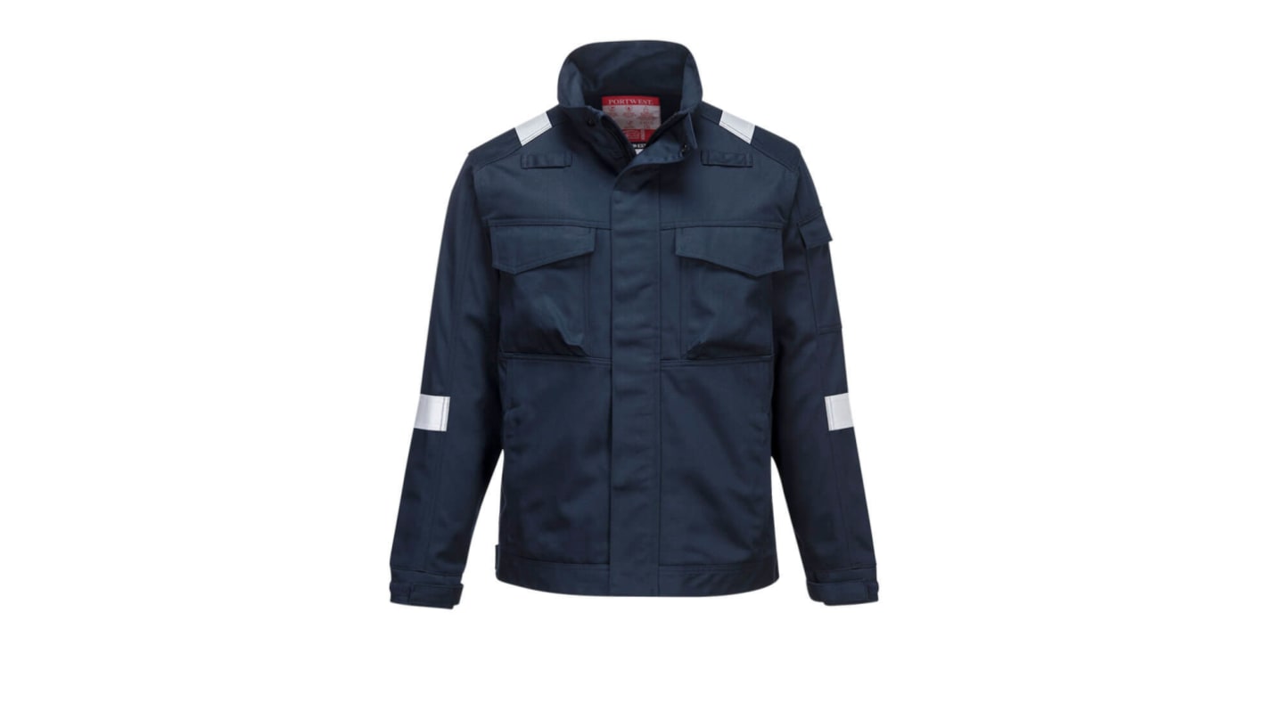 Portwest FR68 Unisex Jacke Schwer entflammbar, wärmebeständig Marineblau, Größe M