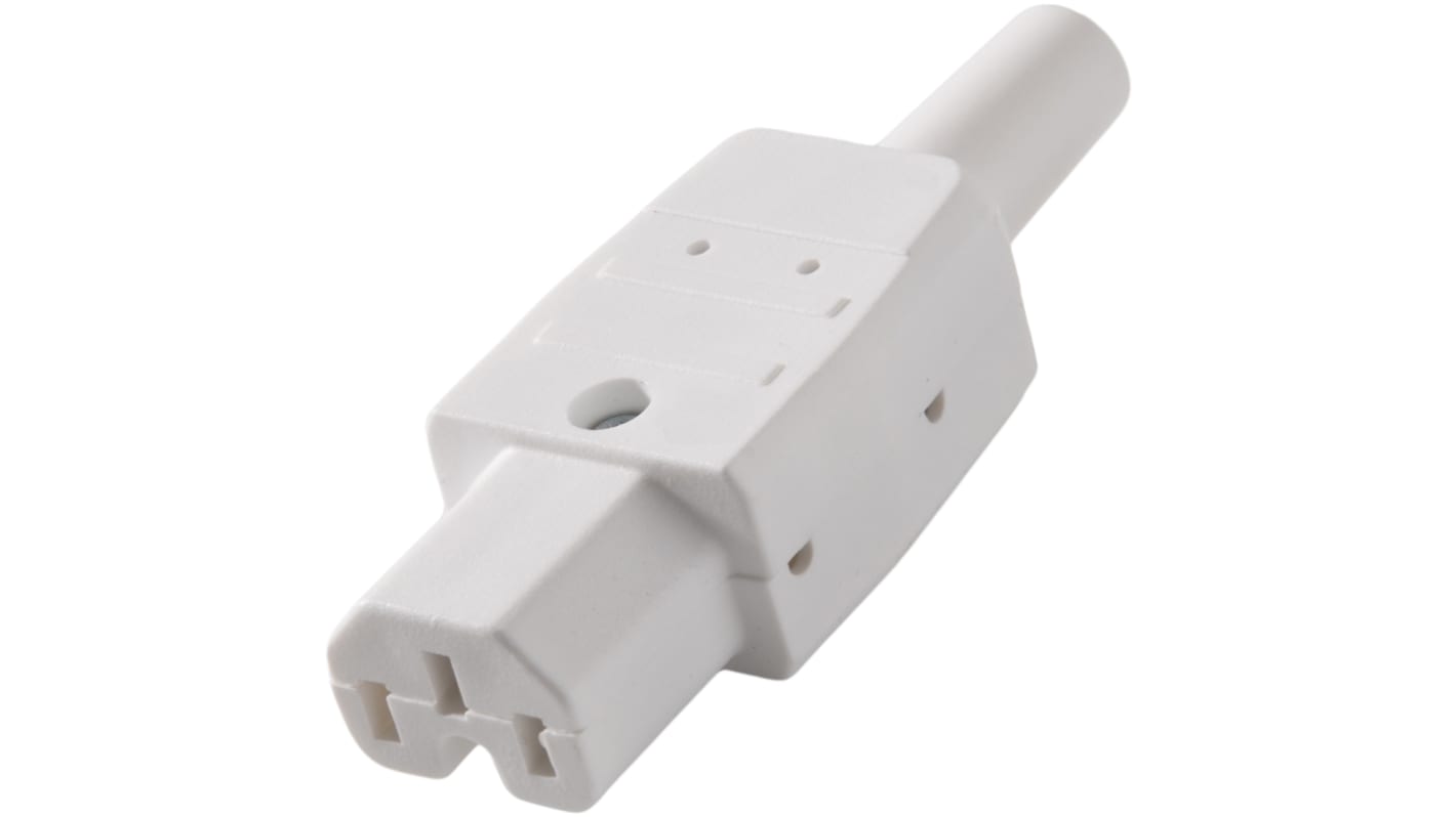 Conector IEC C15 hembra RS PRO, Recto, Montaje de Cable, 250 V, 10A