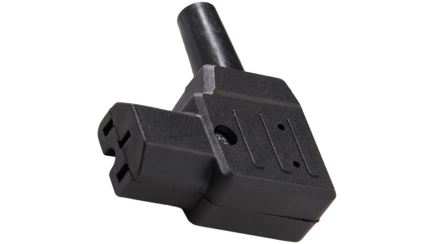 Conector IEC C15 hembra RS PRO, Ángulo de 90° , Montaje de Cable, 250 V, 10A